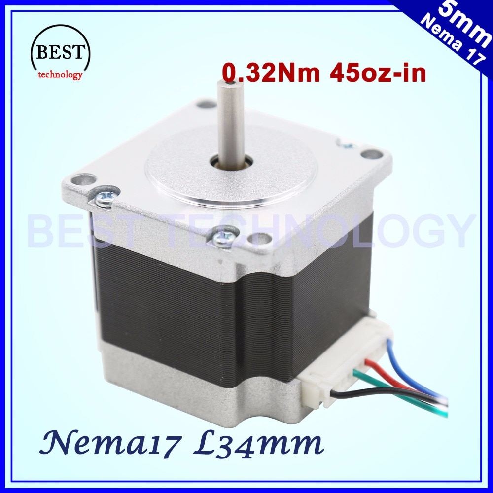   Nema17   0.32 N. m 45Oz-in 42x34mm   0.4A CNC   3D   4  ̾